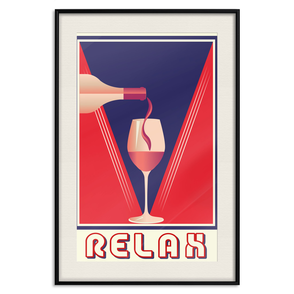 Poster Decorativo Relax And Wine [Poster]