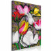 Paint by number Expressive Tulips - White, Pink and Yellow Flowers on an Ornamental Background 144521 additionalThumb 6