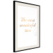 Poster The Most Wonderful Time - Inscription on a White Background, Golden Sentence 146321 additionalThumb 13