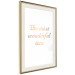 Poster The Most Wonderful Time - Inscription on a White Background, Golden Sentence 146321 additionalThumb 11