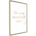 Poster The Most Wonderful Time - Inscription on a White Background, Golden Sentence 146321 additionalThumb 5