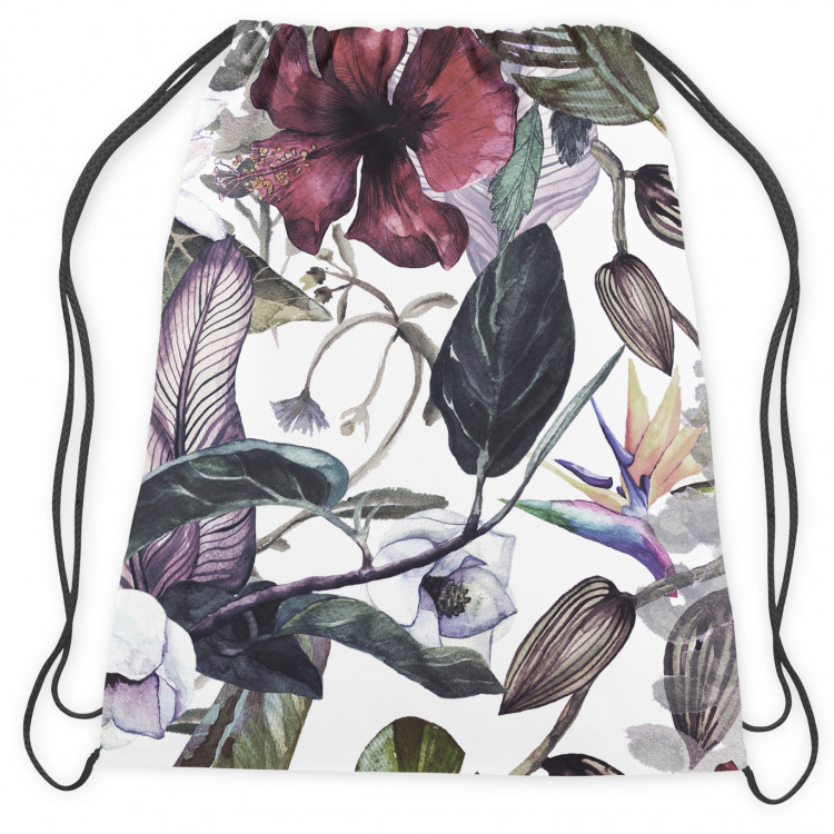 Mochila Oriental plants - branches, leaves and flowers in watercolour style 147421 additionalImage 2