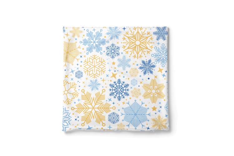 Decorative Velor Pillow Christmas composition - stars, dots and twigs on a light background 148521 additionalImage 4