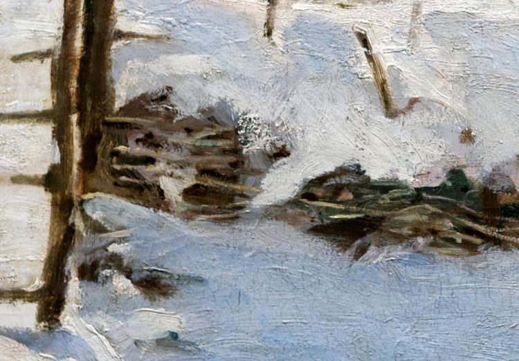 Rundes Bild Claude Monet’s Magpie - Normandy’s Painted Winter Landscape 148721 additionalImage 3