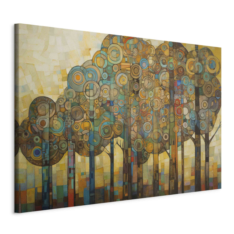 Cuadro decorativo Mosaic Forest - An Abstraction With a Forest Motif Generated by AI 151121 additionalImage 2