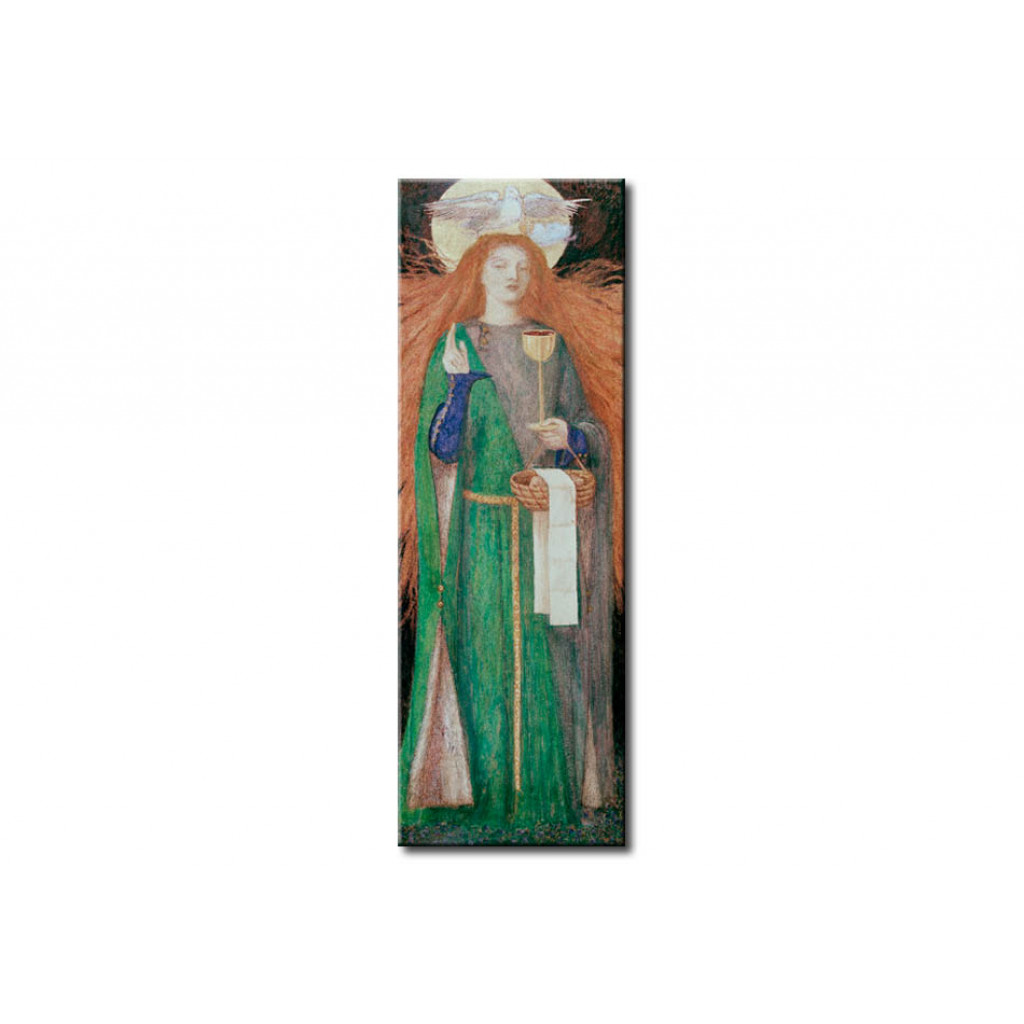 Schilderij  Dante Gabriel Rossetti: The Maiden Of The Holy Grail