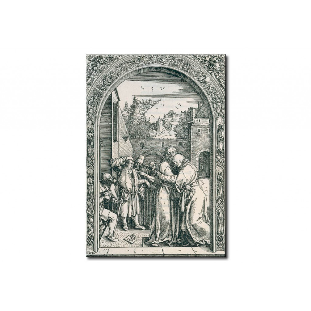 Schilderij  Albrecht Dürer: Joachim And Anna Under The Golden Gate