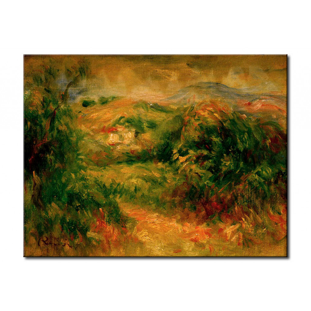 Schilderij  Pierre-Auguste Renoir: Paysage De Crosde-Cagnes