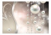Photo Wallpaper Pearlescent Dream - Abstraction with Pearl Pattern and Silver Waves with Shimmer 60121 additionalThumb 1