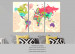 Decoración en corcho Geography of Colours [Cork Map] 92221 additionalThumb 7