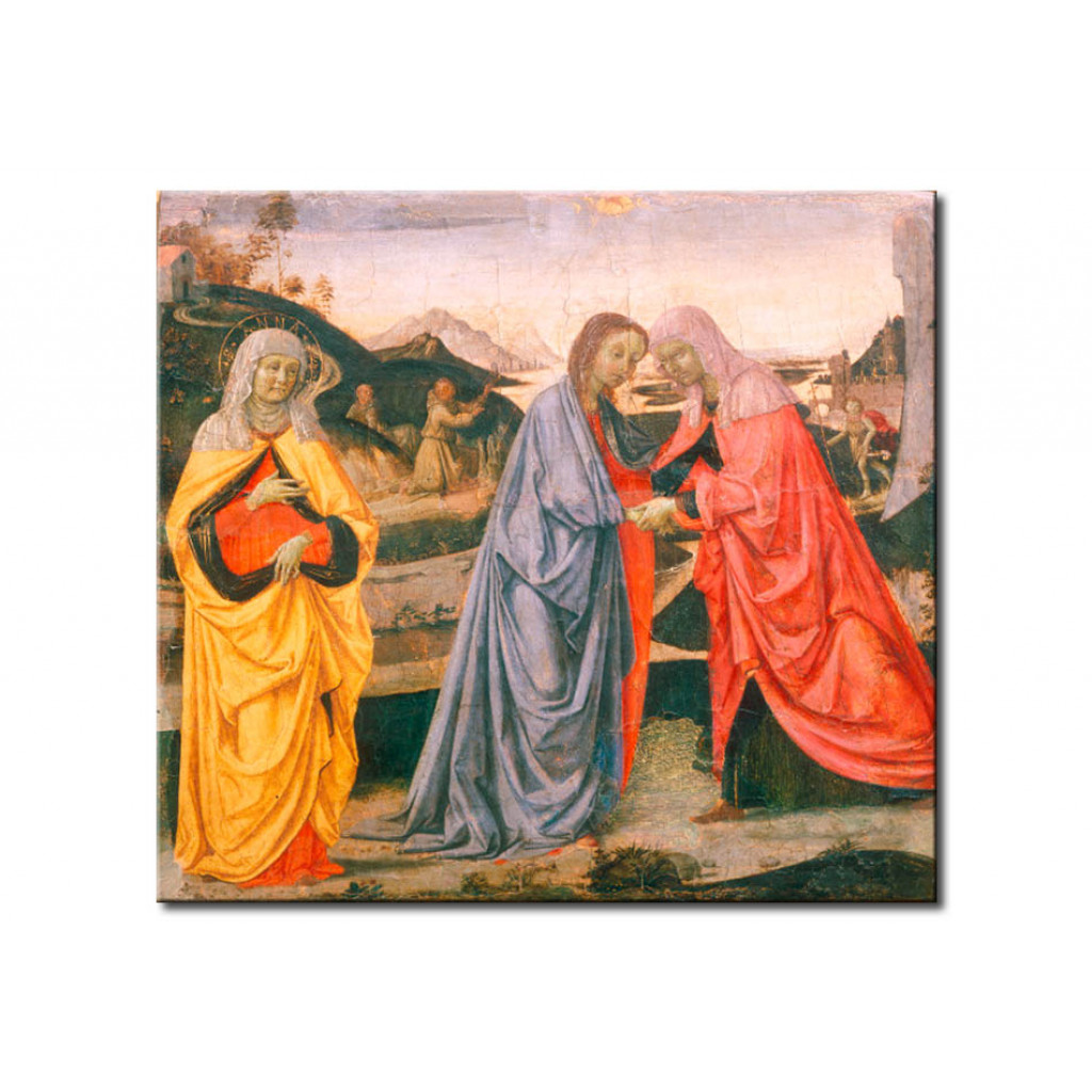 Schilderij  Pietro Perugino: The Visitation