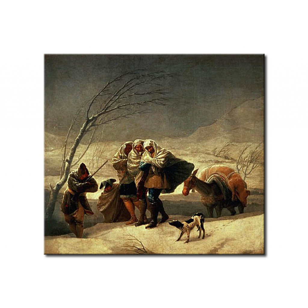 Schilderij  Francisco Goya: The Snowstorm