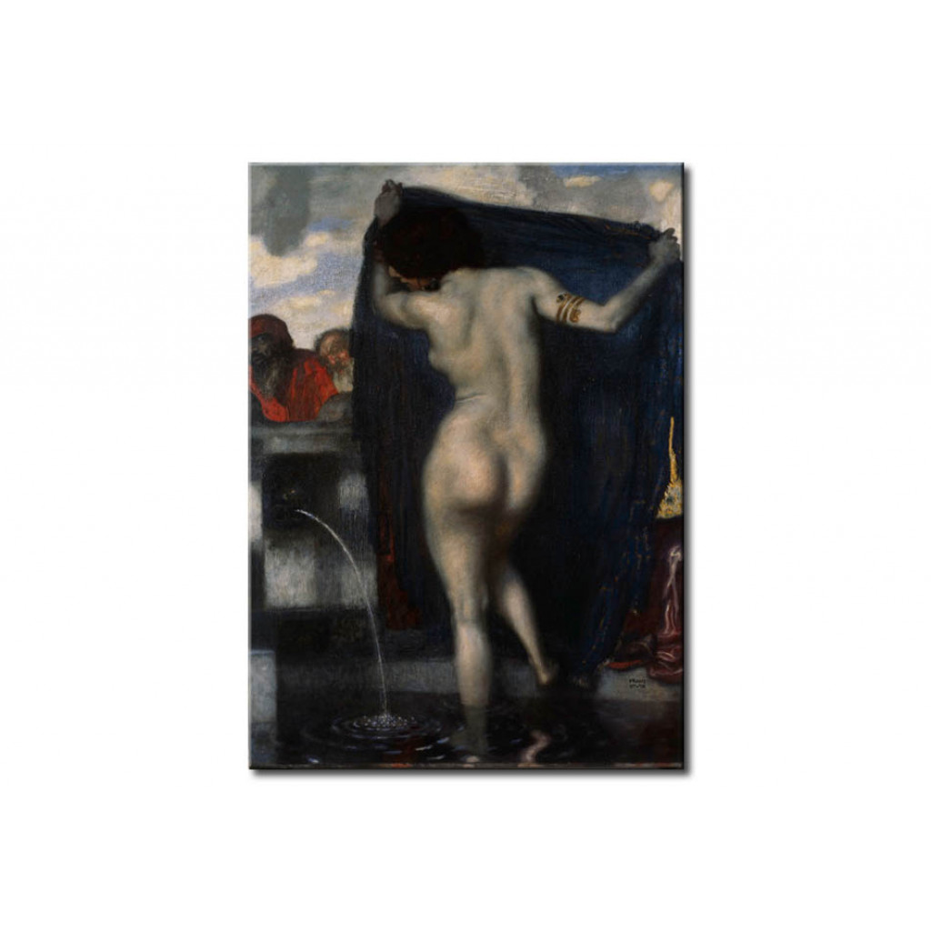 Schilderij  Franz Von Stuck: Susanna In The Bath
