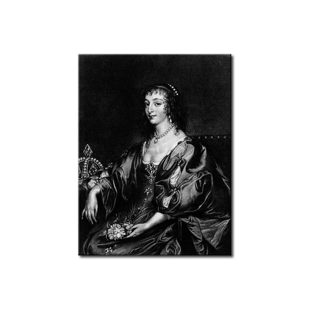 Schilderij  Anthony Van Dyck: Henrietta Maria