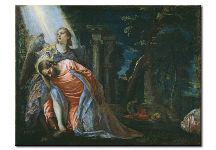 Kunstkopie Christ in the Garden of Gethsemane, supported by an angel 111531