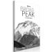 Canvas Print Peak of Broad Peak - photo with the mountain and English inscription 123731 additionalThumb 2
