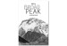 Canvas Print Peak of Broad Peak - photo with the mountain and English inscription 123731