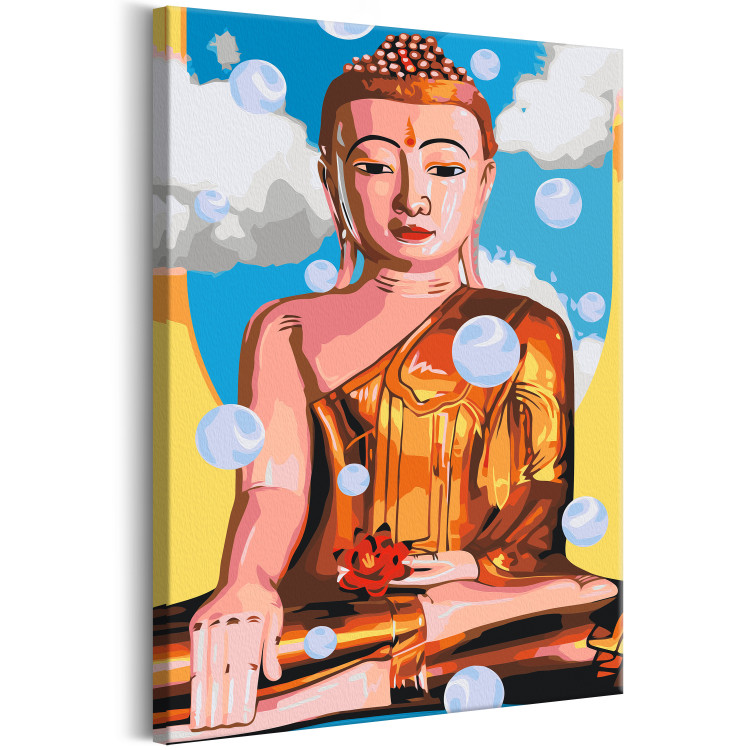 Wandbild zum Malen nach Zahlen Levitating Buddha 135631 additionalImage 6