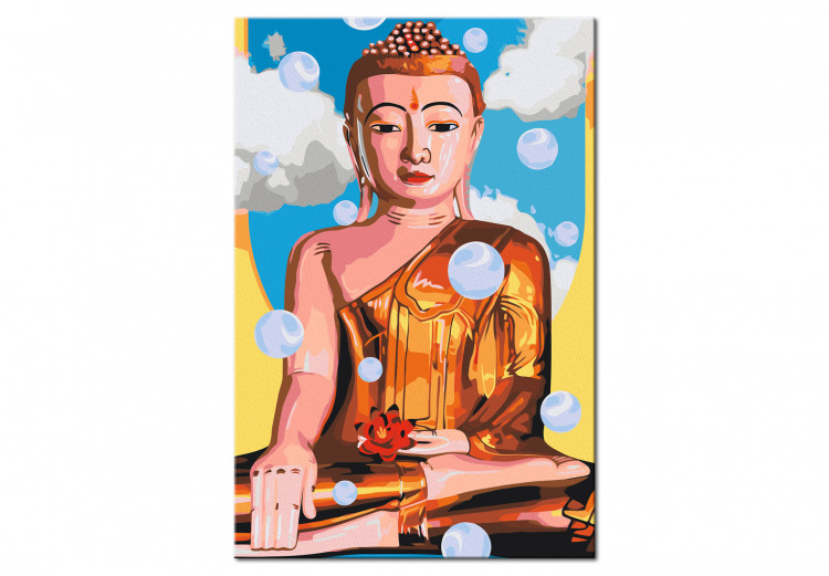 Wandbild zum Malen nach Zahlen Levitating Buddha 135631 additionalImage 5