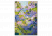 Obraz do malowania po numerach Widok z okna - gałązki z małymi listkami, zielony, fioletowy, różowy  146231 additionalThumb 5