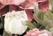 Obraz Piwonie - motyw kwiatowy malowany akwarelą w ciepłych kolorach 149831 additionalThumb 4