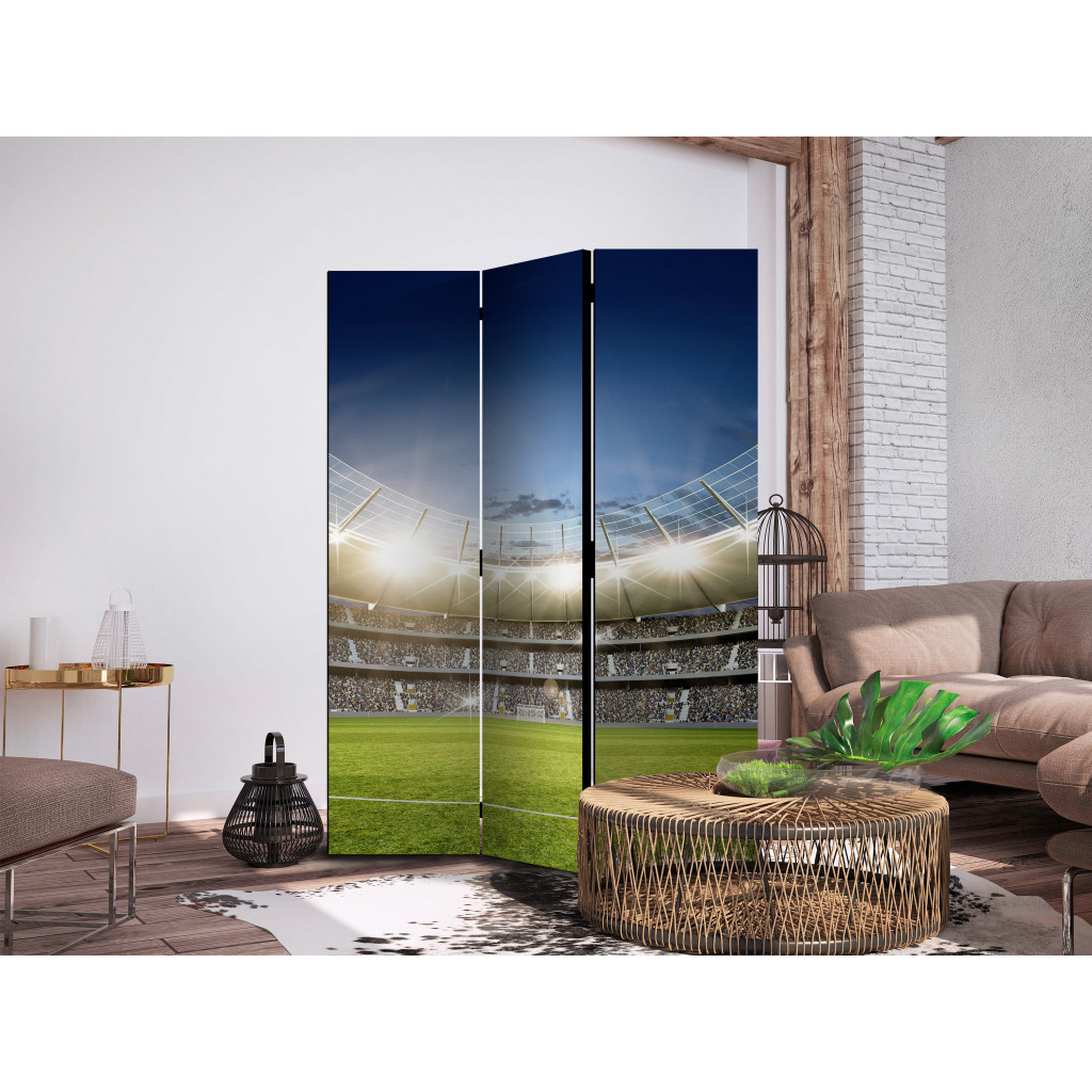 Biombo Decorativo Football Stadium - Turf And Stands Before The Game [Room Dividers]