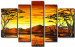 Cadre mural Montagne au coucher du soleil  49731