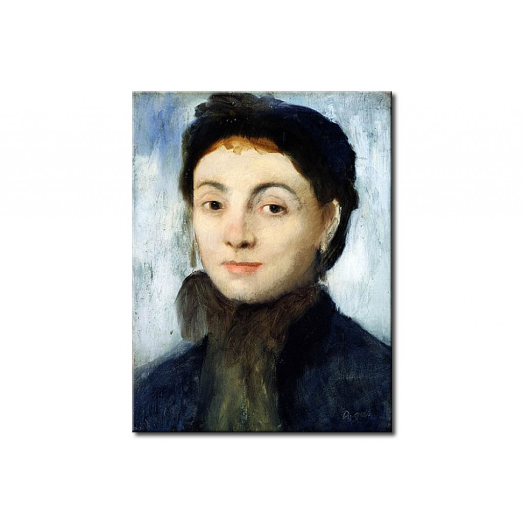 Schilderij  Edgar Degas: Portrait Of Josephine Gaujelin