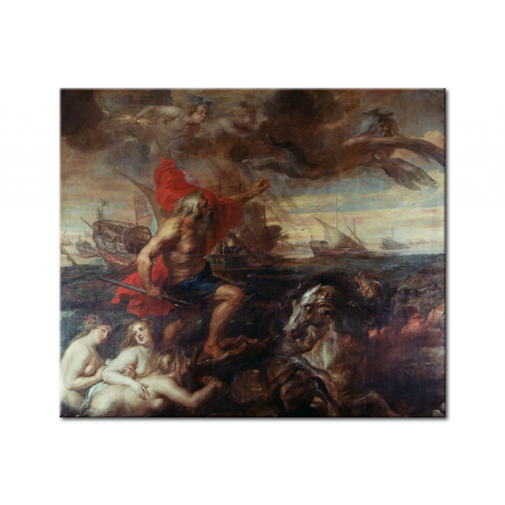 Schilderij  Peter Paul Rubens: Quos Ego!-Neptune, Calming The Waves