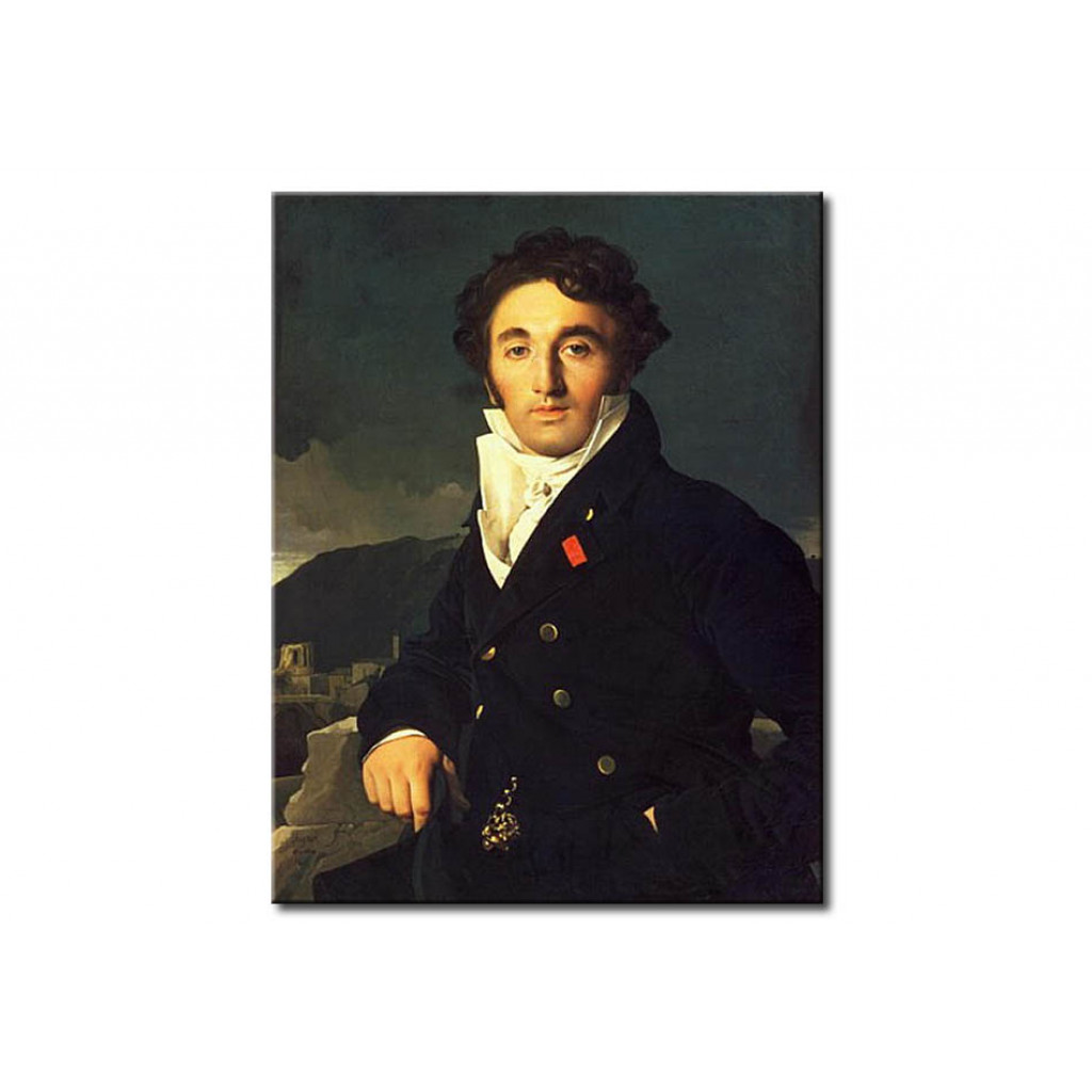 Schilderij  Jean-Auguste-Dominique Ingres: Portrait Of Charles Cordier