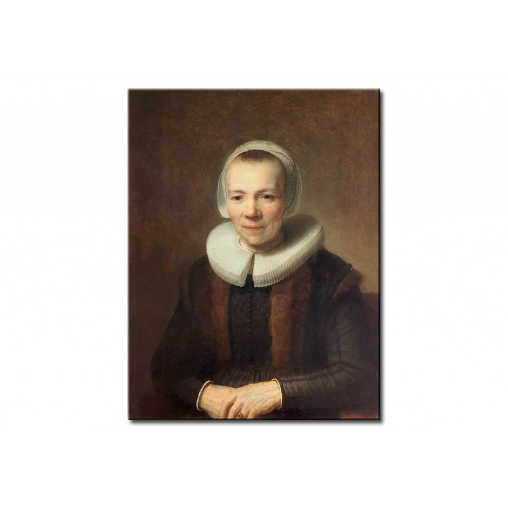 Schilderij  Rembrandt: Portrait Of Baertje Martens