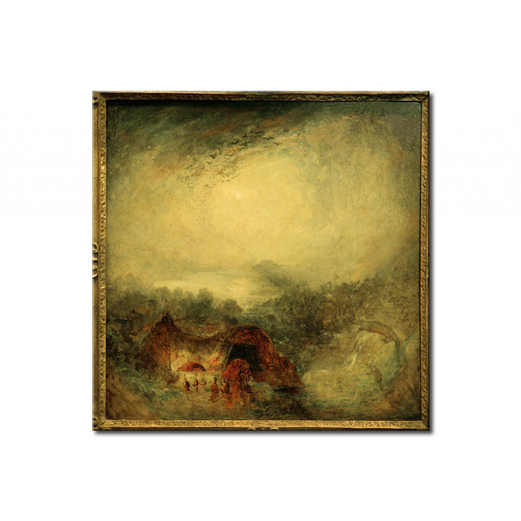 Schilderij  William Turner: The Evening Of The Deluge