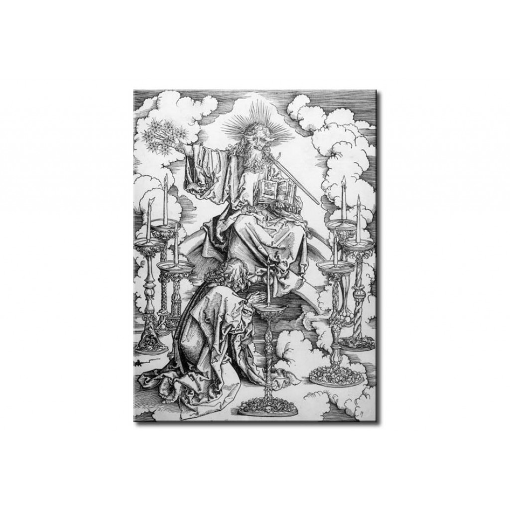 Schilderij  Albrecht Dürer: John Sees The Seven Lamps