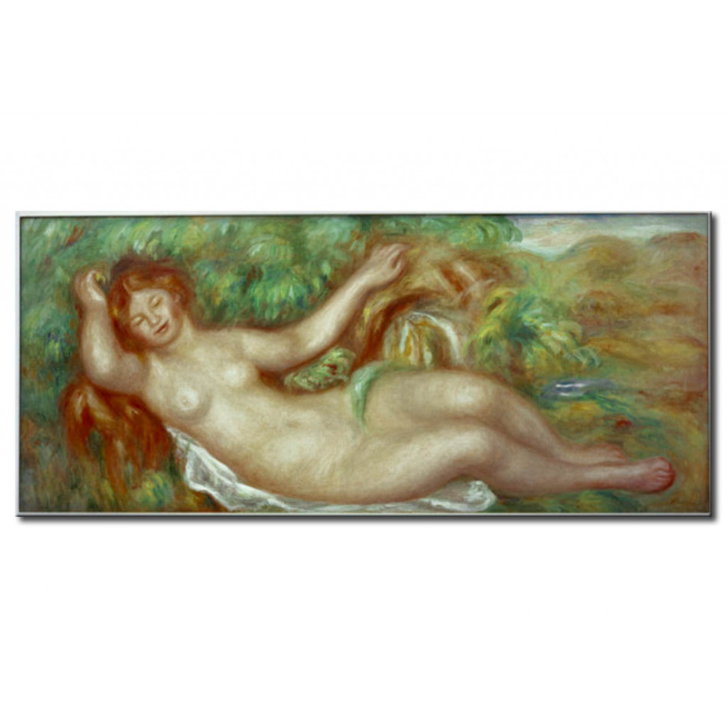 Schilderij  Pierre-Auguste Renoir: Liegender Akt (Die Quelle)