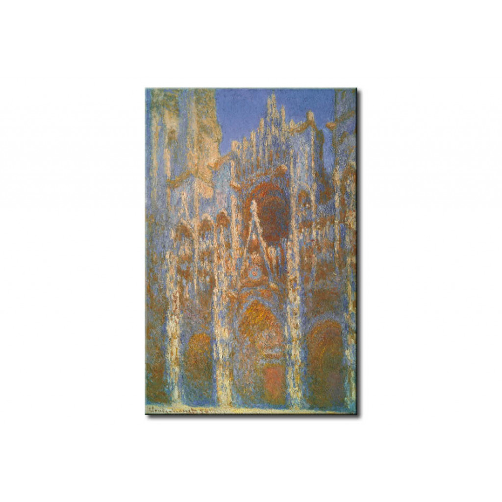 Reprodução Da Pintura Famosa Rouen Cathedral: The Portal