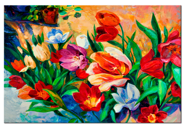 Obraz Sztuka kolorów: Tulipany 97731