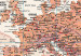 Ozdobna tablica korkowa Mapa świata: Pomarańczowy świat [Mapa korkowa] 98031 additionalThumb 5