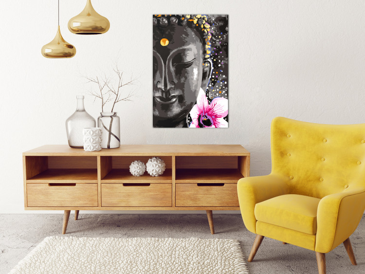 Tableau peinture par numéros Buddha and Flower 107641 additionalImage 2