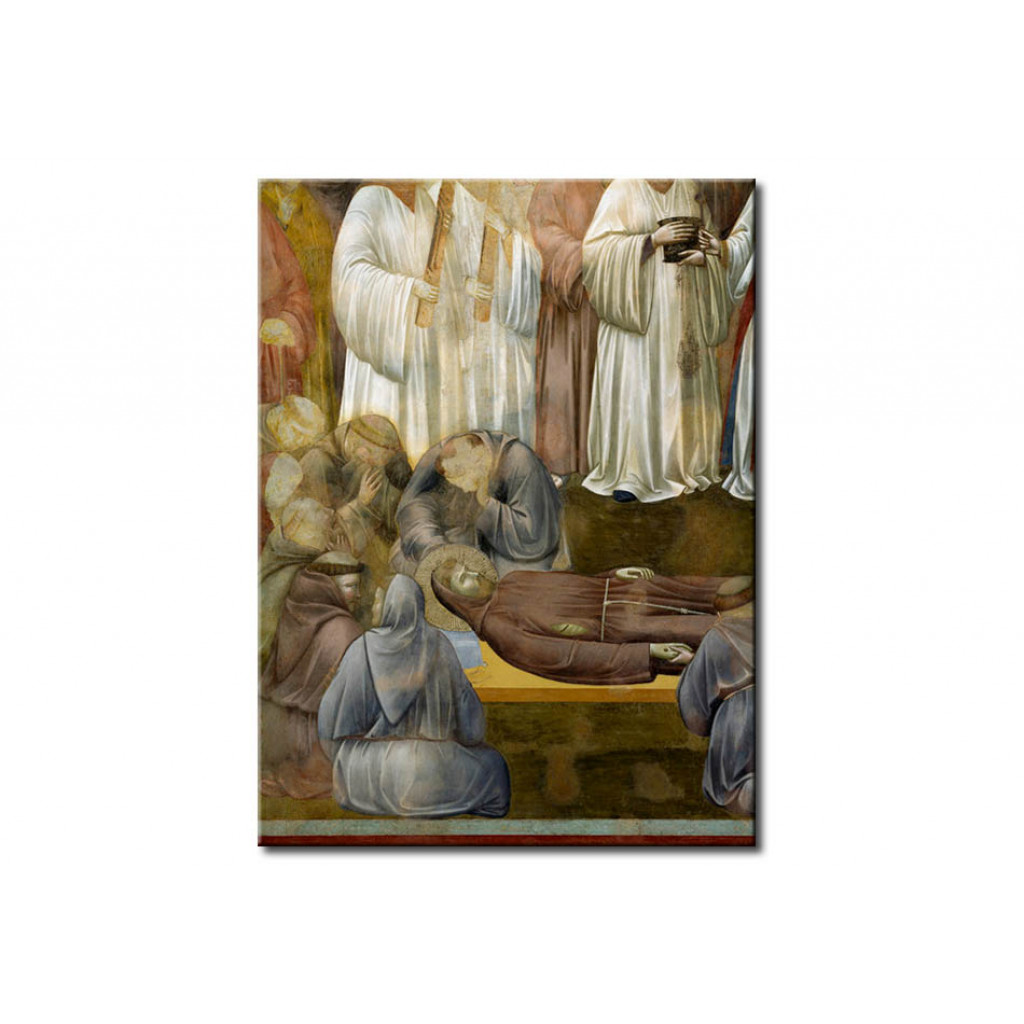 Schilderij  Giotto Di Bondone: The Death Of St. Francis Of Assisi