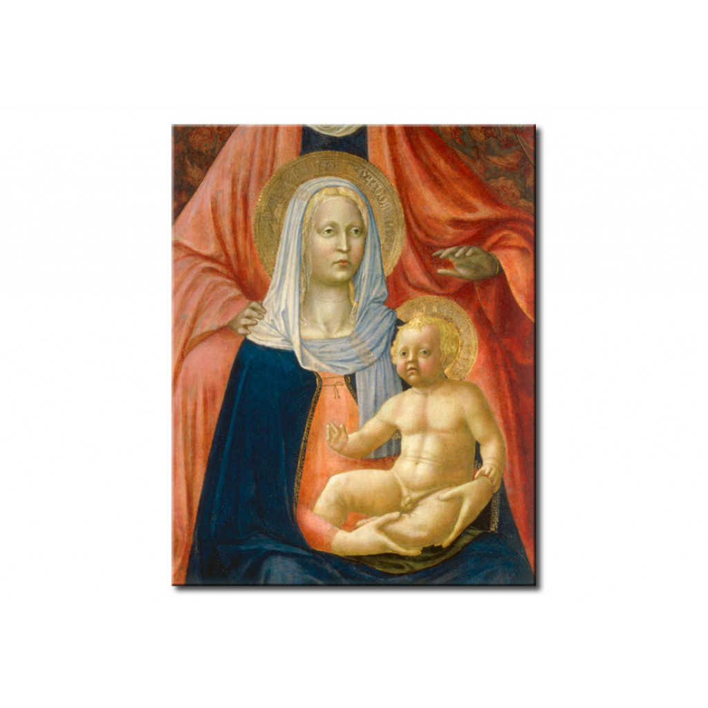 Schilderij  Masaccio: Saint Anne, Mary & The Child Jesus