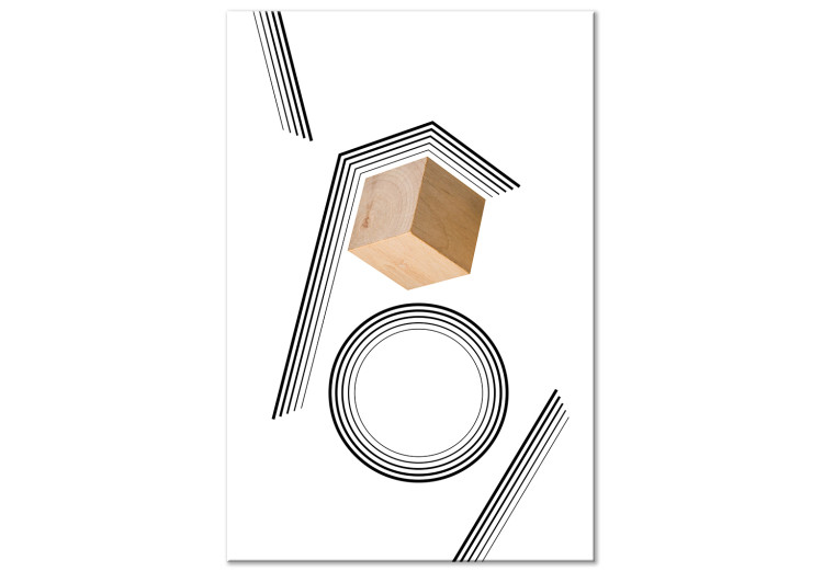 Canvastavla Wooden Cube (1 Part) Vertical