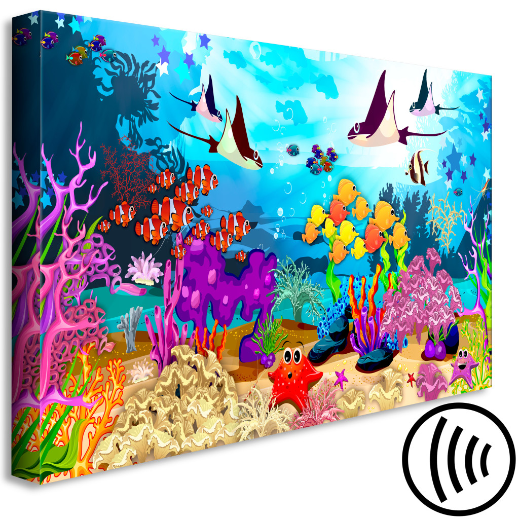 Schilderij  Voor Kinderen: Underwater Fun (1 Part) Wide