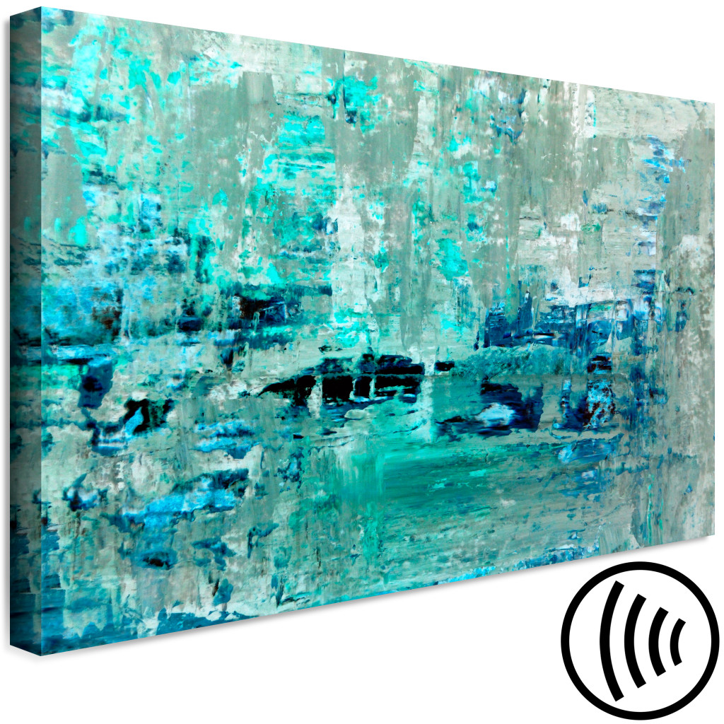 Schilderij  Abstract: Ice Sheet (1 Part) Wide