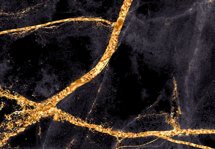 Photo Wallpaper Cracks in the Marble - Black Composition 134641 additionalImage 3