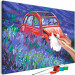 Quadro da dipingere con i numeri Car in a Lavender Field 137941 additionalThumb 5