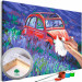 Cuadro para pintar por números Car in a Lavender Field 137941