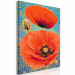 Paint by number Red Poppies - Meadow Flowers on a Turquoise Decorative Background 144141 additionalThumb 6