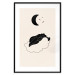 Plakat W obłokach - dziewczyna śpiąca na chmurze w świetle gwiazd i księżyca 146141 additionalThumb 25