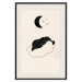 Plakat W obłokach - dziewczyna śpiąca na chmurze w świetle gwiazd i księżyca 146141 additionalThumb 26