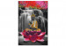 Paint by number Buddha with a Lotus - Meditating Figure in Front of a Waterfall and Pink Trees 146541 additionalThumb 3